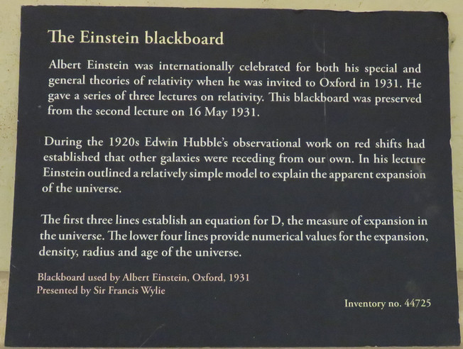 Einstein's Blackboard notes