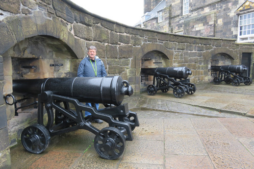 Greg amongst the guns