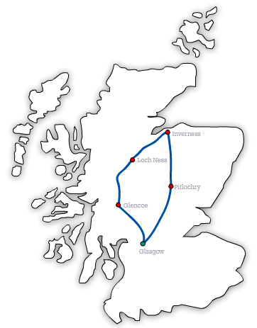 31 March 2016; Scottish Highlands, Glencoe and Loch Ness