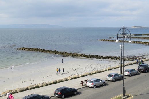 Salthill Beach from our window